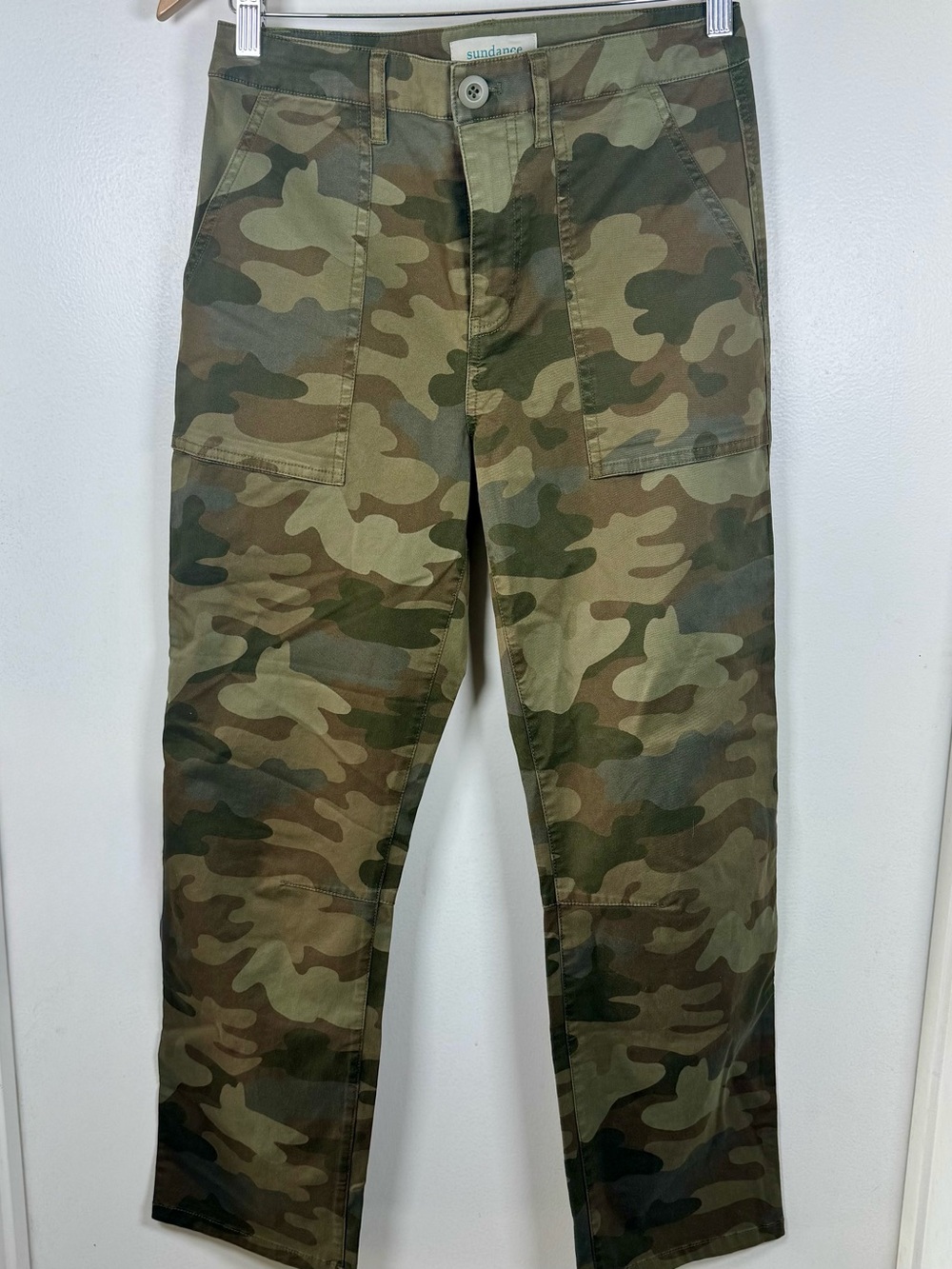 Sundance Camouflage Utility Straight Leg Pants Women’s 2 NEW Without Tags Cargo